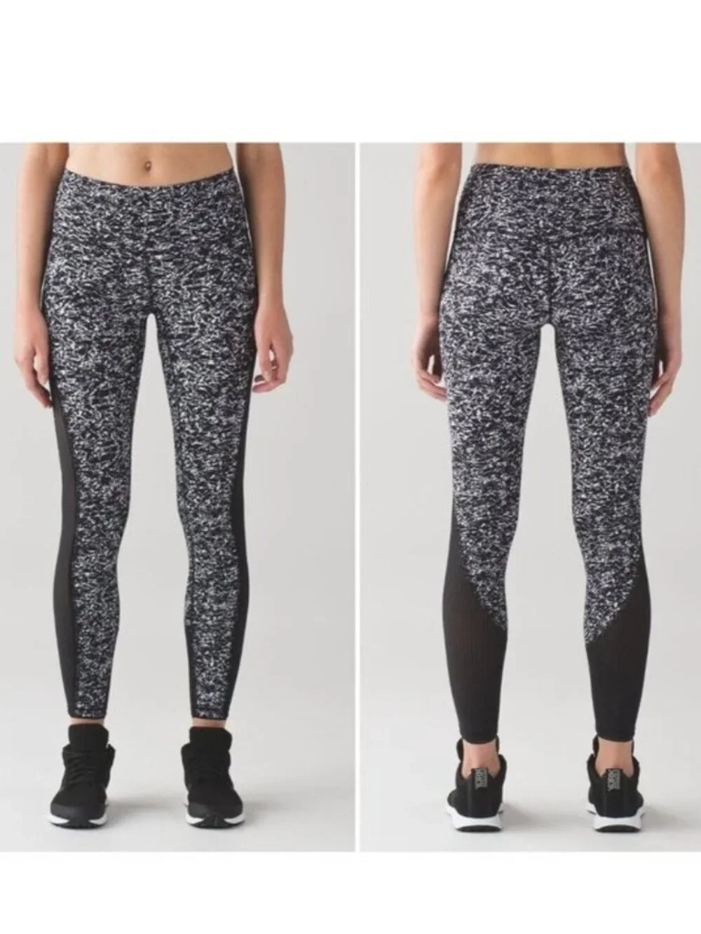 Lululemon Deep Breath Tight in Iced Wave White Black - 4